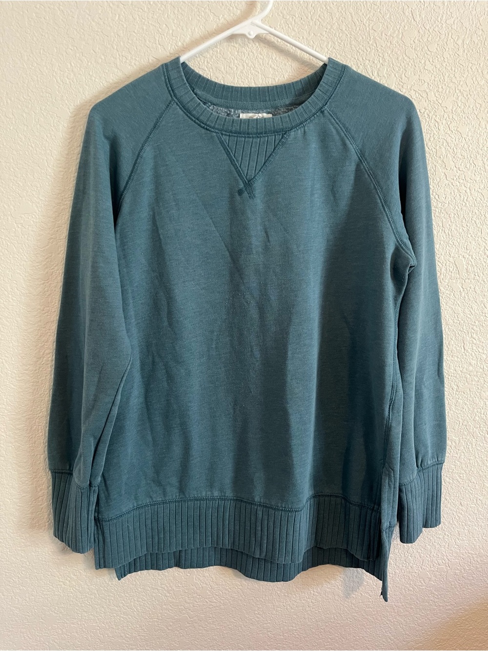 Maurices Women’s Teal Oversized Crewneck Sweatshirt Size XS
